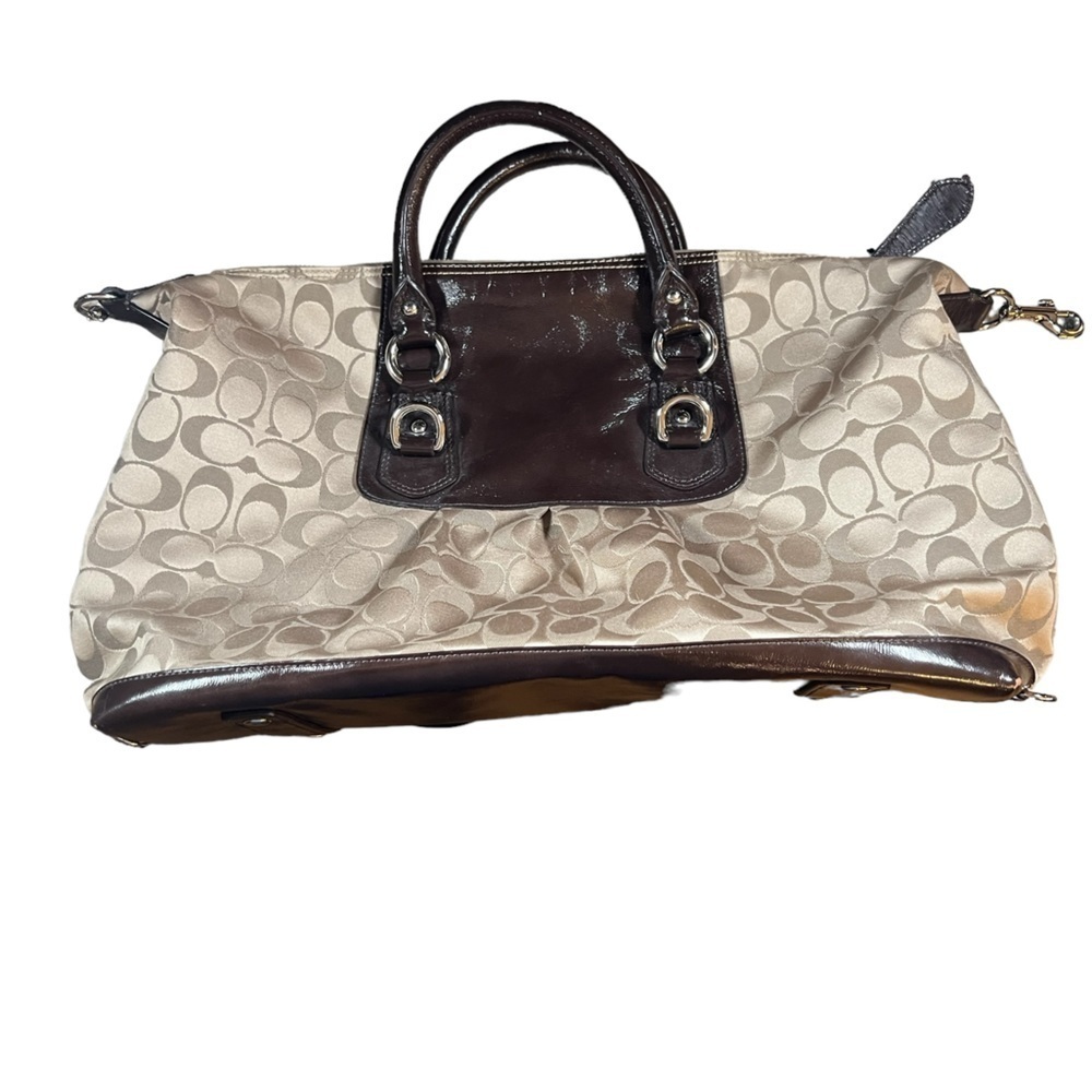 Coach Signature Ashley Large Satchel Shoulder Bag - Picture 7 of 13
